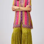 Paithani Silk Saree – Green & Magenta